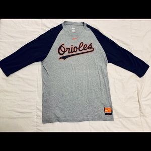 Nike MLB Baltimore Orioles 3/4 Sleeve
